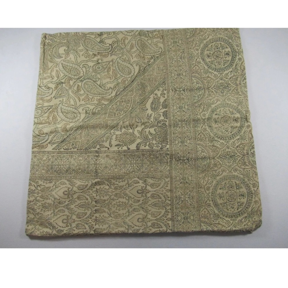 Pottery Barn Viola Paisley  Block Print Sham 24x24